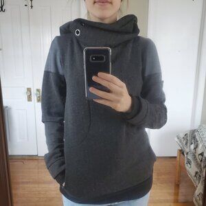 Cowl neck unique sweatshirt